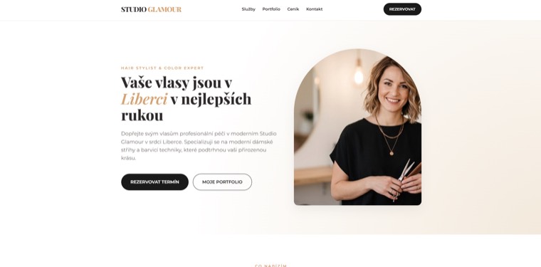 Náhled webu Kadeřnice