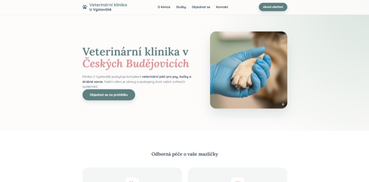 Náhled webu Veterina